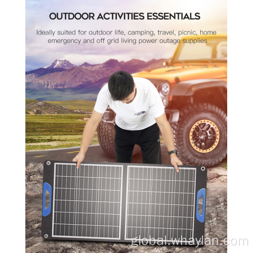 Outdoor Hiking Foldable Solar Panel Charger 100W Solar Panel (CKPV-70W solar panel-6P36) Factory